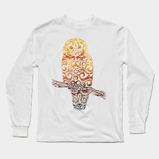 Swirly Owl Long Sleeve T-Shirt